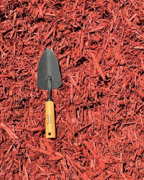 Dyed Red Mulch
