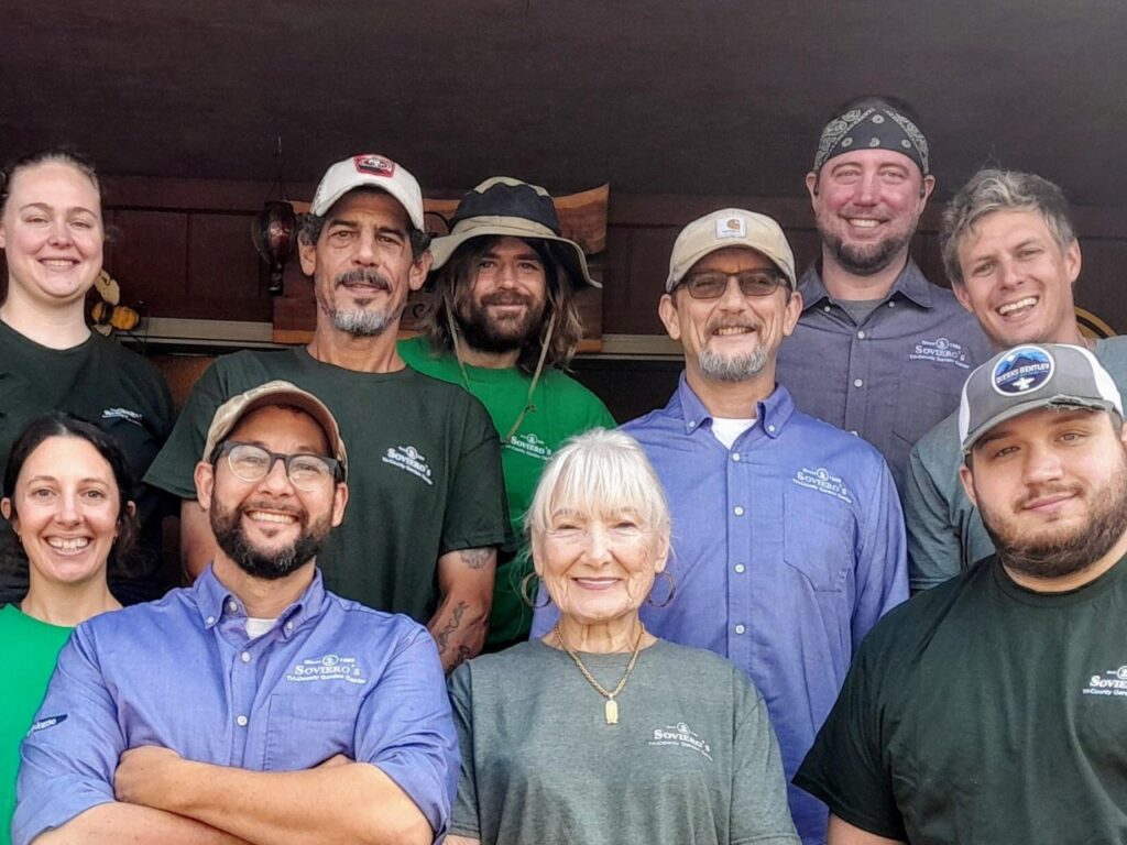 A group image of the staff at Soviero's Garden Center in High Point, NC