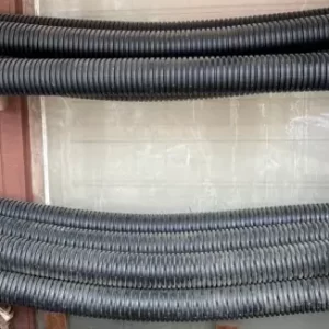 French drain pipes, drainage gravel & landscape fabric at Soviero's Garden Center, High Point NC.