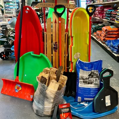 Quality winter gear at Soviero's Garden Center in High Point, NC.