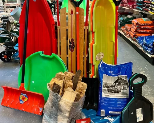 Quality winter gear at Soviero's Garden Center in High Point, NC.