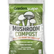 An image of Garden Scape's Mushroom Compost, which is available at Soviero's Garden Center in High Point, NC.